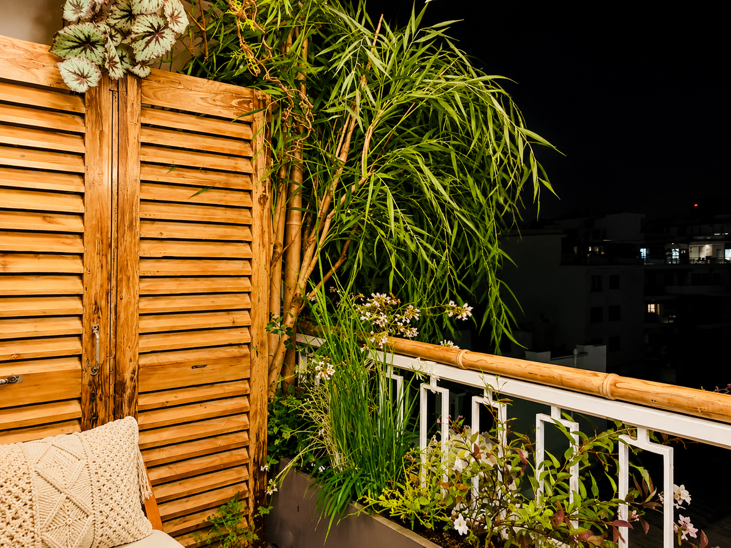 Création paysagère sur une terrasse